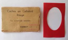 Pochette Caches Celluloid Rouge Six - RARE - Materiaal & Toebehoren