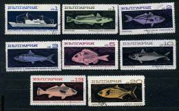 Bulgarie Ob N° 1732 à 1739 - Pêche Hauturière : Bateaux Et Poissons - Used Stamps