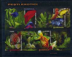 Lot 137 - B 14 - Roumanie ** Bloc N° 285 - Poissons Exotiques - Neufs