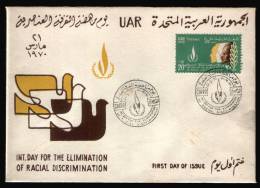 EGYPT / 1970 / UN / HUMAN RIGHTS / RACIAL DISCRIMINATION / FDC - Covers & Documents