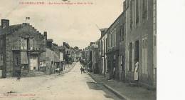 Villaines La Juhel Rue  Neuve St Georges Et Hotel De Ville  Cliché Fourcat Romagné - Villaines La Juhel