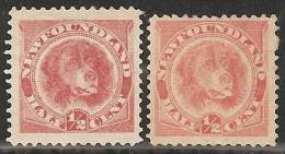 TERRANOVA 1887 - Yvert #39+39a - Mint No Gum (*) - Unused Stamps