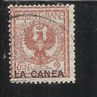 LA CANEA 1905 ITALY OVERPRINTED SOPRASTAMPATO D´ITALIA  2 CENT. TIMBRATO USED - La Canea