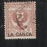 LA CANEA 1905 ITALY OVERPRINTED SOPRASTAMPATO D´ITALIA  2 CENT. TIMBRATO USED - La Canea
