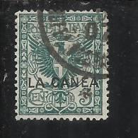 LA CANEA 1905 ITALY OVERPRINTED SOPRASTAMPATO D´ITALIA  5 CENT. TIMBRATO USED - La Canea