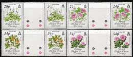 British Indian Ocean Territory 1993 - Christmas Flowers Gutter Pairs SG141-144 MNH Cat £8.90+ - See Notes Below - British Indian Ocean Territory (BIOT)