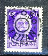 Fezzan 1943 N. 11 Fr 0,50 Su C. 50 Violetto USATO. Firmato BIONDI Catalogo € 1300 - Usati