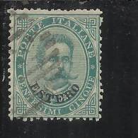 LEVANTE EMISSIONI GENERALI 1881 - 1883 ITALY OVERPRINTED SOPRASTAMPATO D´ ITALIA CENT. 5  USED TIMBRATO - Amtliche Ausgaben