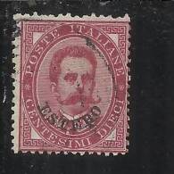 LEVANTE EMISSIONI GENERALI 1881 - 1883 ITALY OVERPRINTED SOPRASTAMPATO D´ ITALIA CENT. 10 USED TIMBRATO - Emisiones Generales