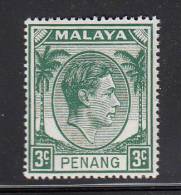 Penang MNH Scott #5 3c King George VI - Penang