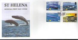 St. Helena - Whales, WWF, National ( Local ) FDC - FDC
