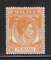Penang MNH Scott #4 2c King George VI - Penang