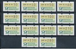 Bund ATM 1981 14 Werte 10 .. 280 ** Kpl. - Viñetas De Franqueo [ATM]