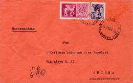 1964  LETTERA CON ANNULLO  ANCONA - Correo Urgente/neumático