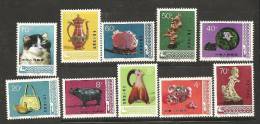 O) 1978 CHINA-PRC, ARTS AND CRAFTS, SET FOR 10 XF.- - Unused Stamps