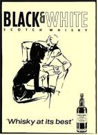 Reklame Werbeanzeige Von 1965 -  Scotch Whisky Black & White -  Whisky At Its Best - Alcohol
