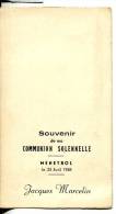 Communion Solennelle Jacques MARCELIN - Kommunion Und Konfirmazion
