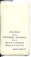 Communion Solennelle Jeanine VALLET - Kommunion Und Konfirmazion