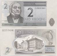 Estonia P-NEW, 2 Kroon, Rartu University. 2007 - Estland