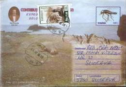 Romania-Postal Stationery Envelope 1999-Emil Racoviţă With Expedition "Belgica"-2/scans - Exploradores