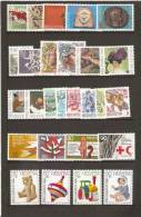 SUISSE  ANNEE COMPLETE 1986   N YVERT 1237/1263  NEUF ** - Unused Stamps