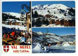 Val Morel (Valmorel) : Terrasse Café Enseigne Métal - Station Pist Ski  - Multivues N°1030 Blason - Valmorel