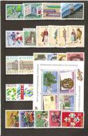 SUISSE  ANNEE COMPLETE 1990   N YVERT 1337/1363   NEUF ** - Unused Stamps
