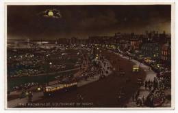 - THE PROMENADE, SOUTHPORT BY NIGHT. - Scan Verso - - Southport