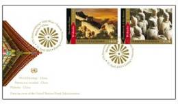 ONU Vienne 2013 - Patrimoine Mondial Chine - FDC - FDC