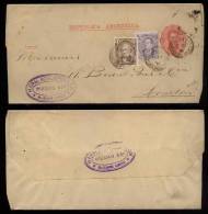 Argentina 1890 Uprated Wrapper To LONDON England - Storia Postale