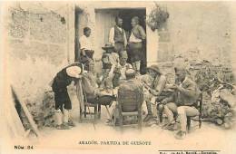 Avr13 1750 : Aragon  -  Partida De Guinote  -  Scène Et Personnages - Altri & Non Classificati