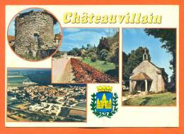 Dpt  52  Chateauvillain  " Carte Multivues  "  Cpsm Gf - Chateauvillain