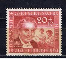 D+ Berlin 1957 Mi 178 Mnh E. Heuss-Knapp - Ungebraucht