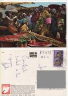 Cart653 Nigeria, Fruit Market, Mercato Frutta, Banana, Ananas, Leopard Stamp, Typical Dress, Costumi Tradizionali - Unclassified