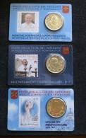 VATICANO 2013 - COLLECTION THE 3 STAMP & COIN CARD COMPLETE SET - Colecciones