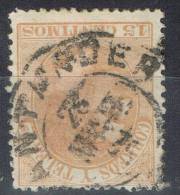 Sello 15 Cts Alfonso XII, Fechador Trebol SANTANDER, Num 210 º - Used Stamps