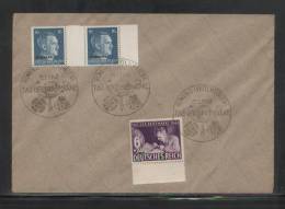 POLAND UKRAINE 1942 THIRD REICH ROWNO WOLHYNIEN PHILATELIC EXPO COVER 2 X 16 PF HITLER HEADS - General Government