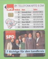 GERMANY: K-066 (01/94) "SPD - 7Richtige Fur Den Landkreis" (2.000 Ex) - K-Series : Série Clients