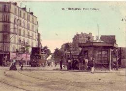 Asnières Sur Seine   92    Place Voltaire  Tramway  (voir Scan) - Asnieres Sur Seine