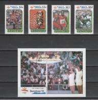(S0430) LESOTHO, 1990 (Summer Olympic Games, Barcelona 1992). Complete Set + Souvenir Sheet. Mi ## 860-863, B76. MNH** - Lesotho (1966-...)