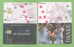 GERMANY: A-03 (01/93) & B-02 (08/92) 2 Used Cards - A + AD-Serie : Pubblicitarie Della Telecom Tedesca AG