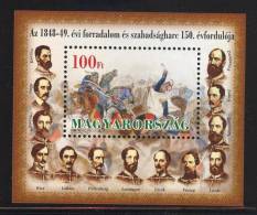 HUNGARY - 1999. S/S - Revolution Of 1848/49, 150th Anniversary/Martyrs Of Arad  MNH! ! Mi:Bl.248 - Ongebruikt