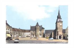 France, Pays De La Loire, Sarthe (72) Bouloire, L'Hôtel De Ville, Fragment Du Château Fort, église Romane, Renault 8 - Bouloire