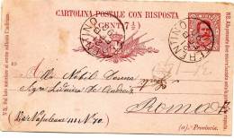 1890  CARTOLINA CON ANNULLO FERENTINO FROSINONE - Entiers Postaux