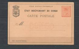 Congo Postal Stationary Card Unused - Other & Unclassified