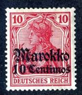 (786)  Marocco 1911  Mi.48  Mint*  Sc.47 ~ (2,50 Euros) - Deutsche Post In Marokko