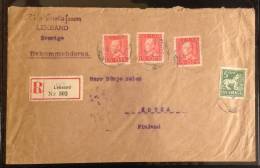 Sweden: Registered Cover Sent To Finland - Fine - Lettres & Documents