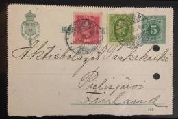 Sweden: Old Cover Sent To Finland  1907 - Fine - Cartas & Documentos