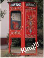 (246) Red Decorated Phone Box - Scandinavia - Altri & Non Classificati