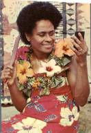 (349) Fiji Young Women Getting Ready For The Dance - Fidji